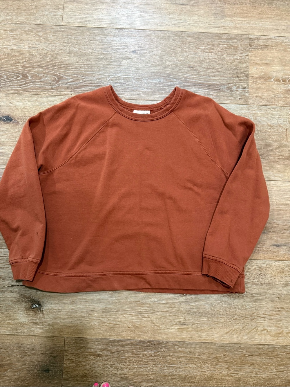 Women's Rust Orange Crewneck Sweatshirt